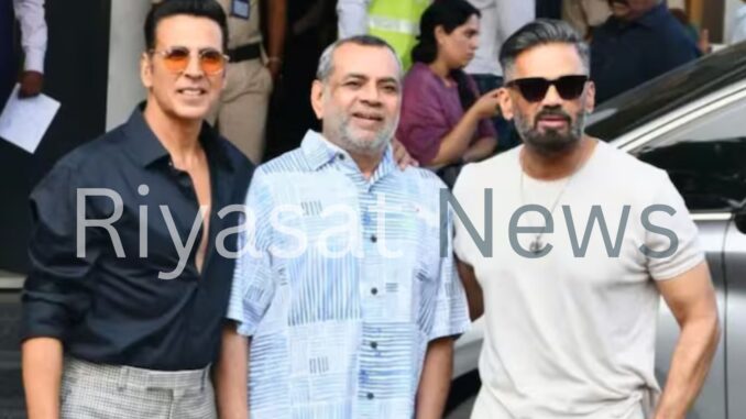 Akshay,Suneil and Paresh Rawal