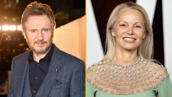 Pamela Anderson and Liam Neeson